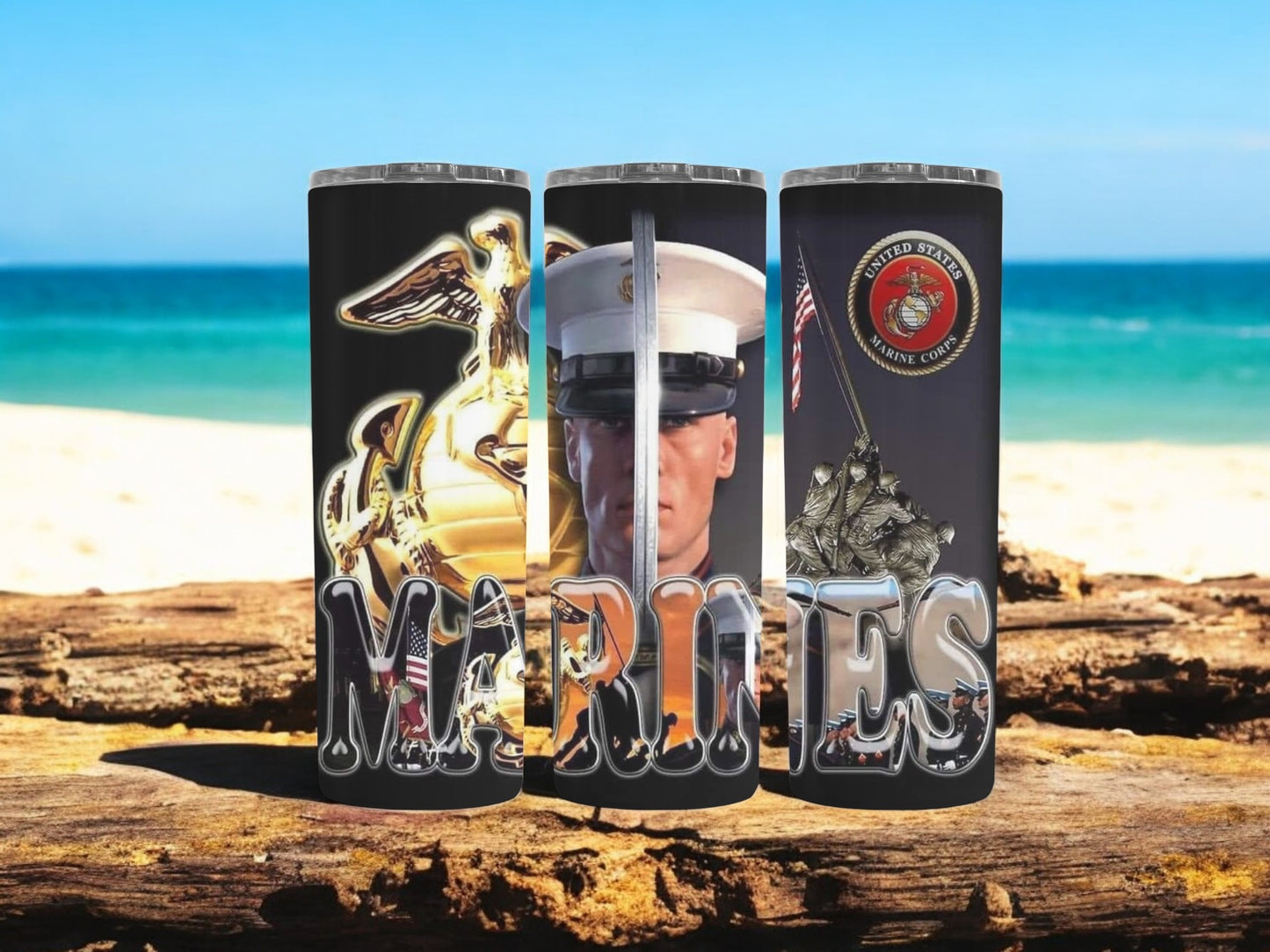 US Marine Sword 20oz Tumbler