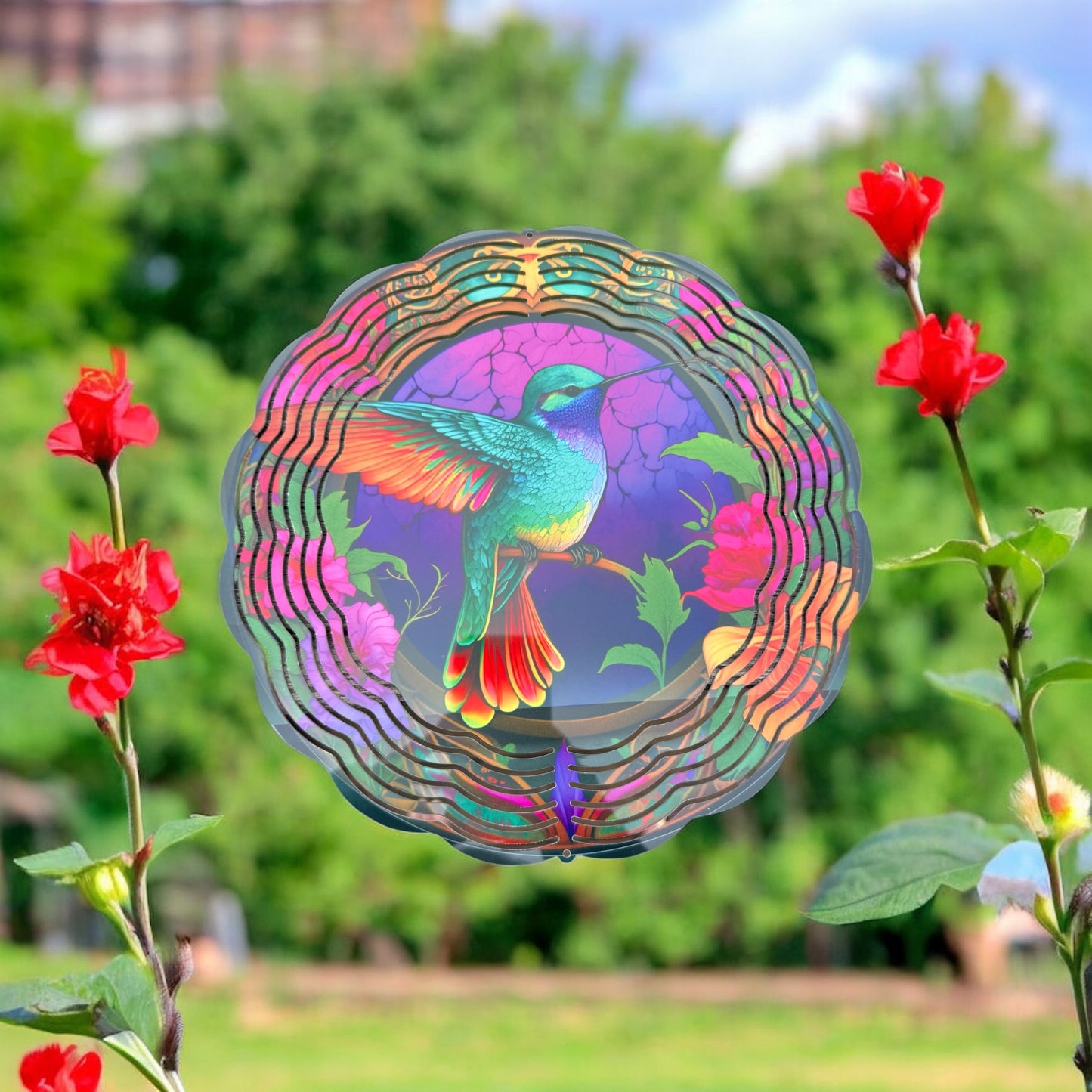 Hummingbird Wind Spinner 10 inch