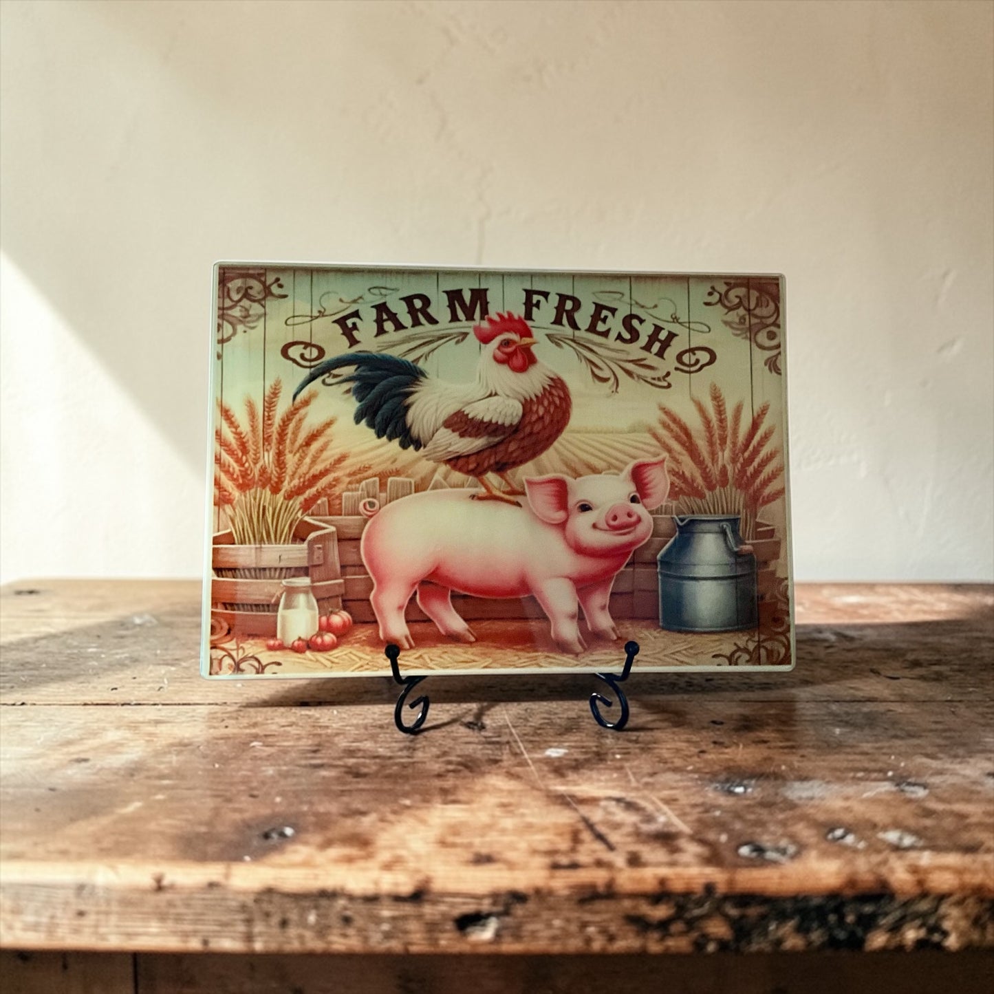 11inch farm fresh piggy cutting board