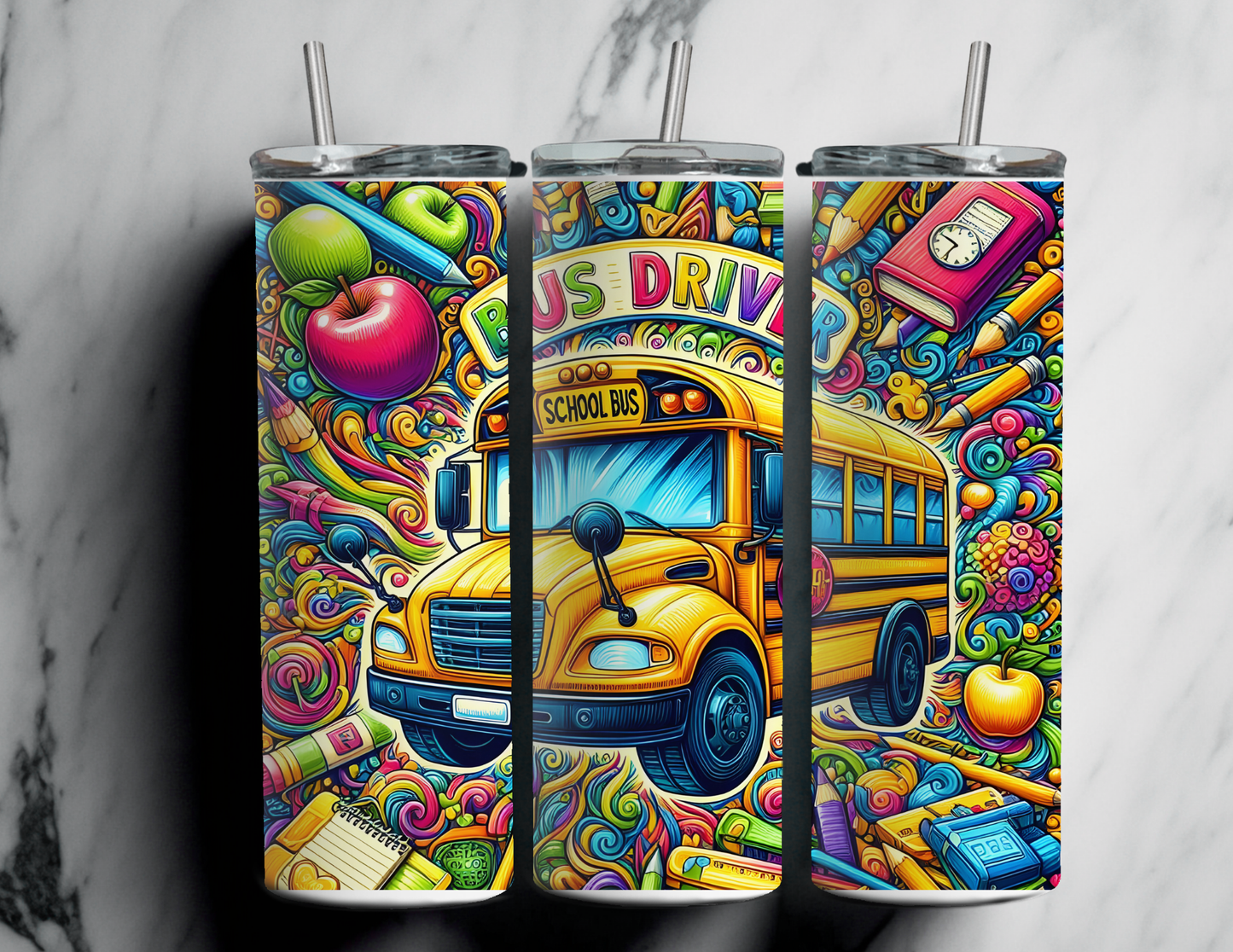 20 oz Vibrant School Bus