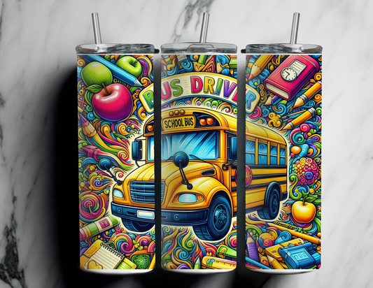 20 oz Vibrant School Bus