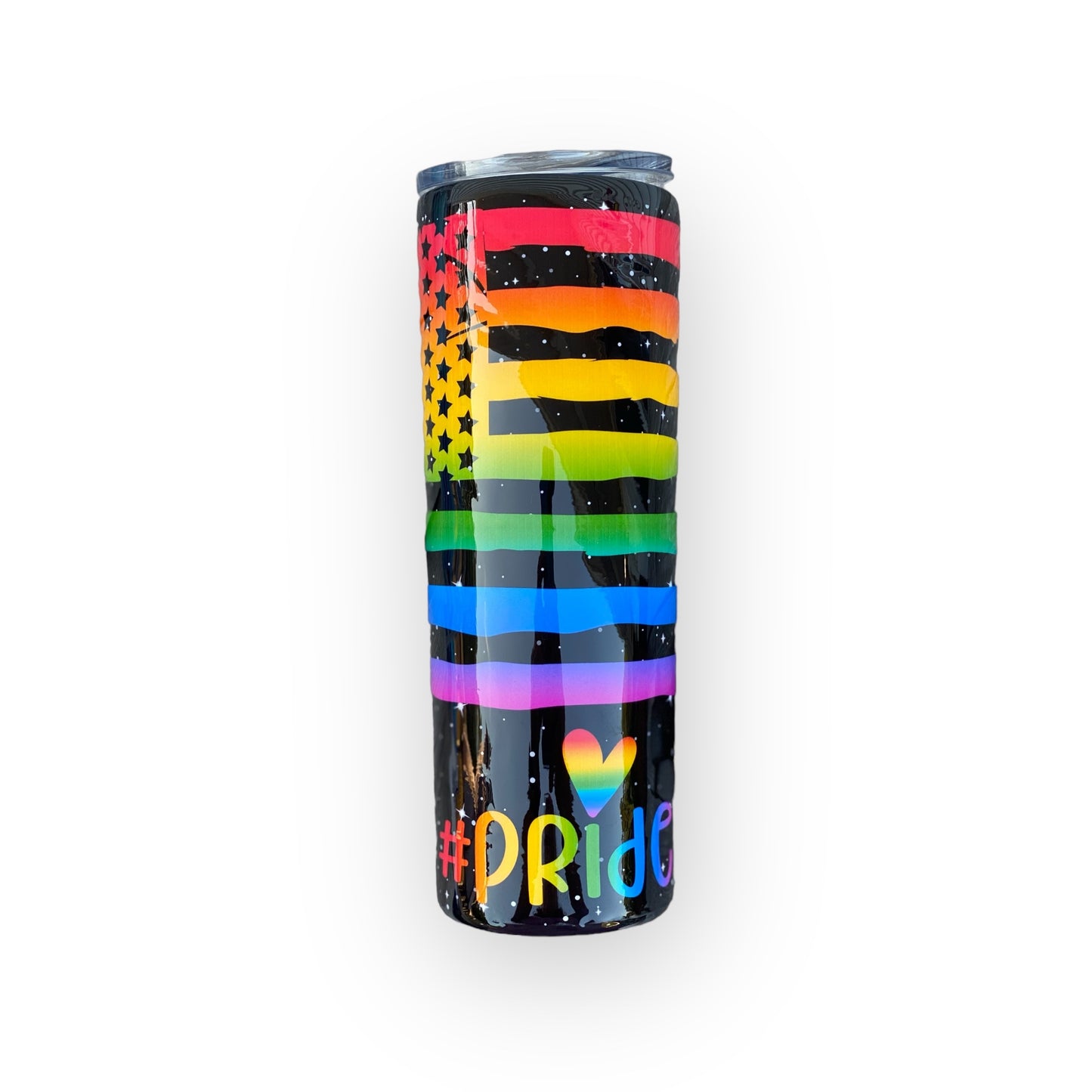 20 oz rainbow flag pride tumbler