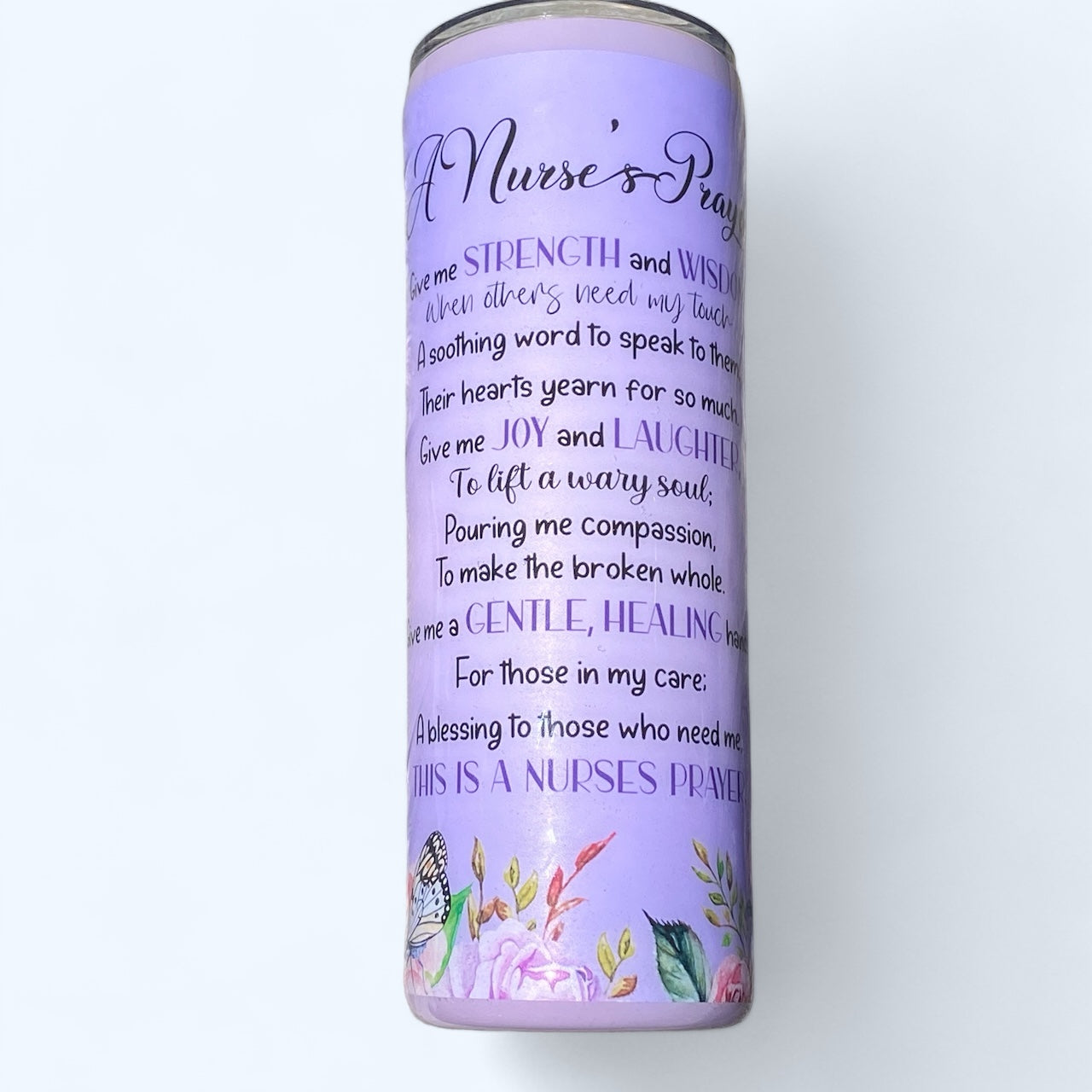 Nurses Prayer Skinny Tumbler