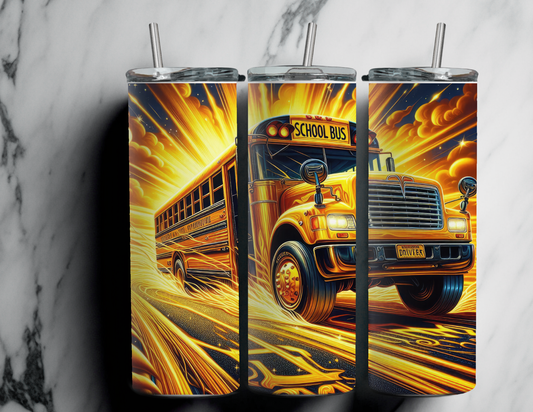 20 oz School Bus Bright Lights
