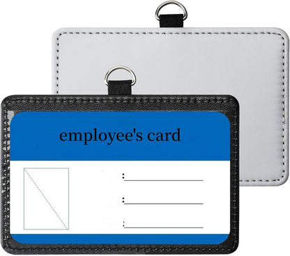 PU Leather ID Badge Holder