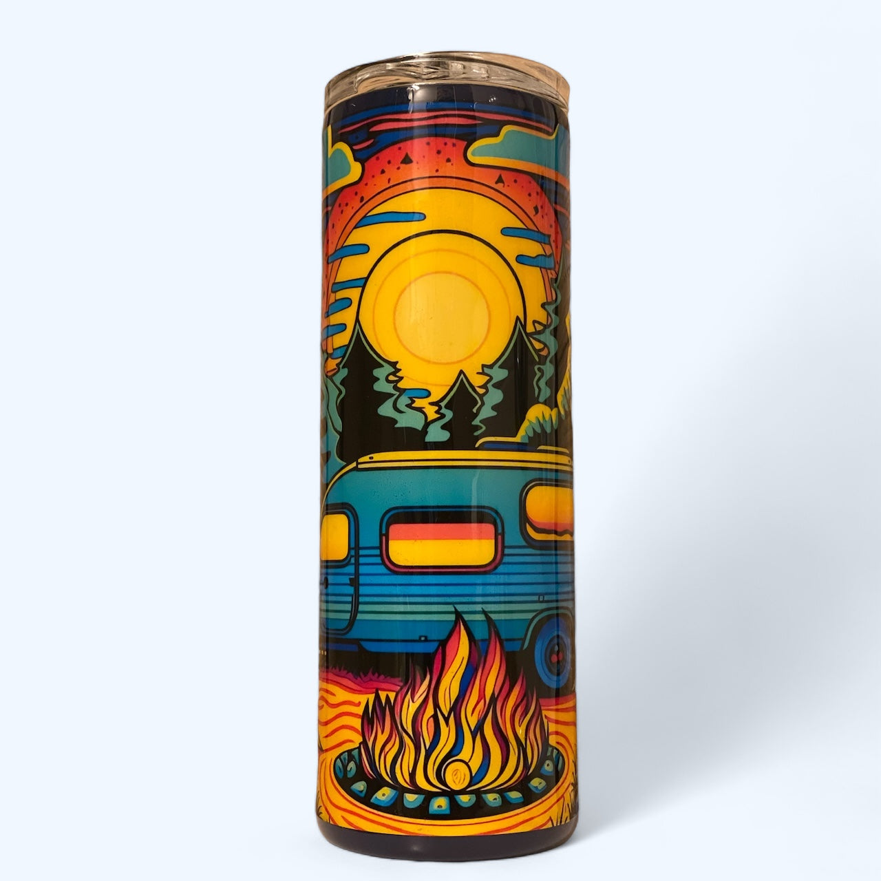 20 oz Vibrant Retro Camper Tumbler