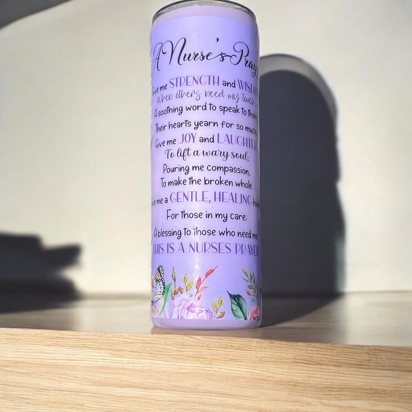 Nurses Prayer Skinny Tumbler