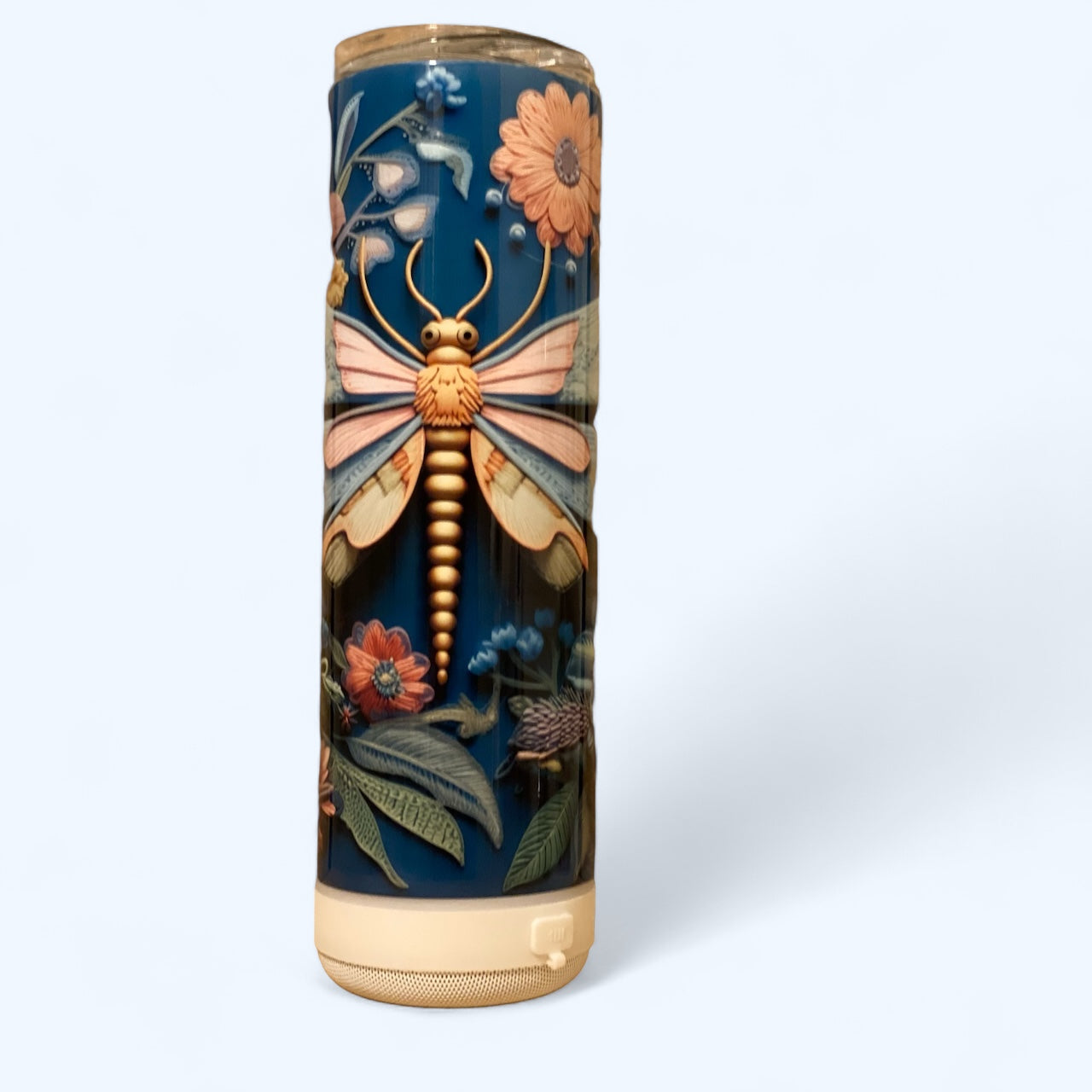 20 Oz dragonfly speaker tumbler