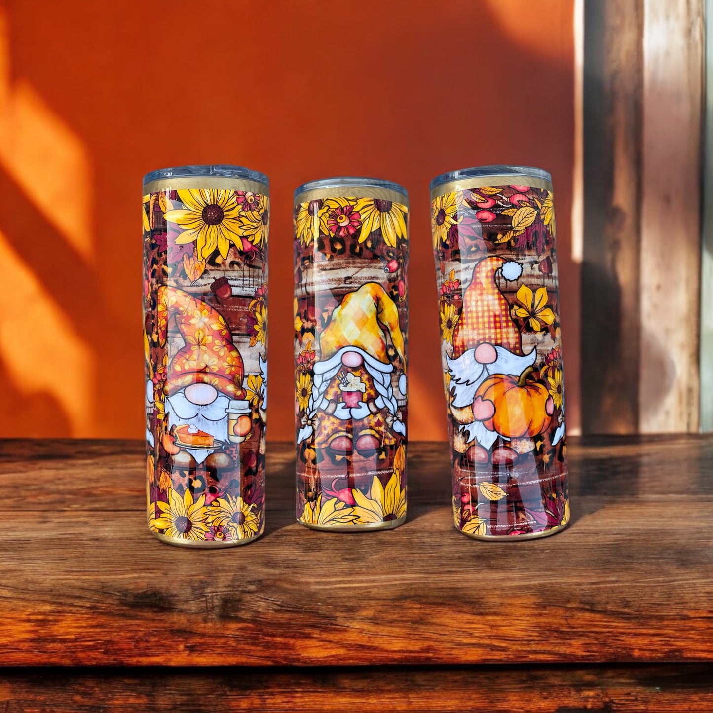 20 Oz fall gnome tumbler