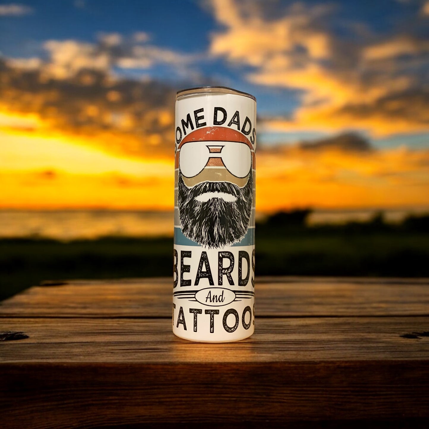 20oz Some Dads Beards and Tattoos Tumbler