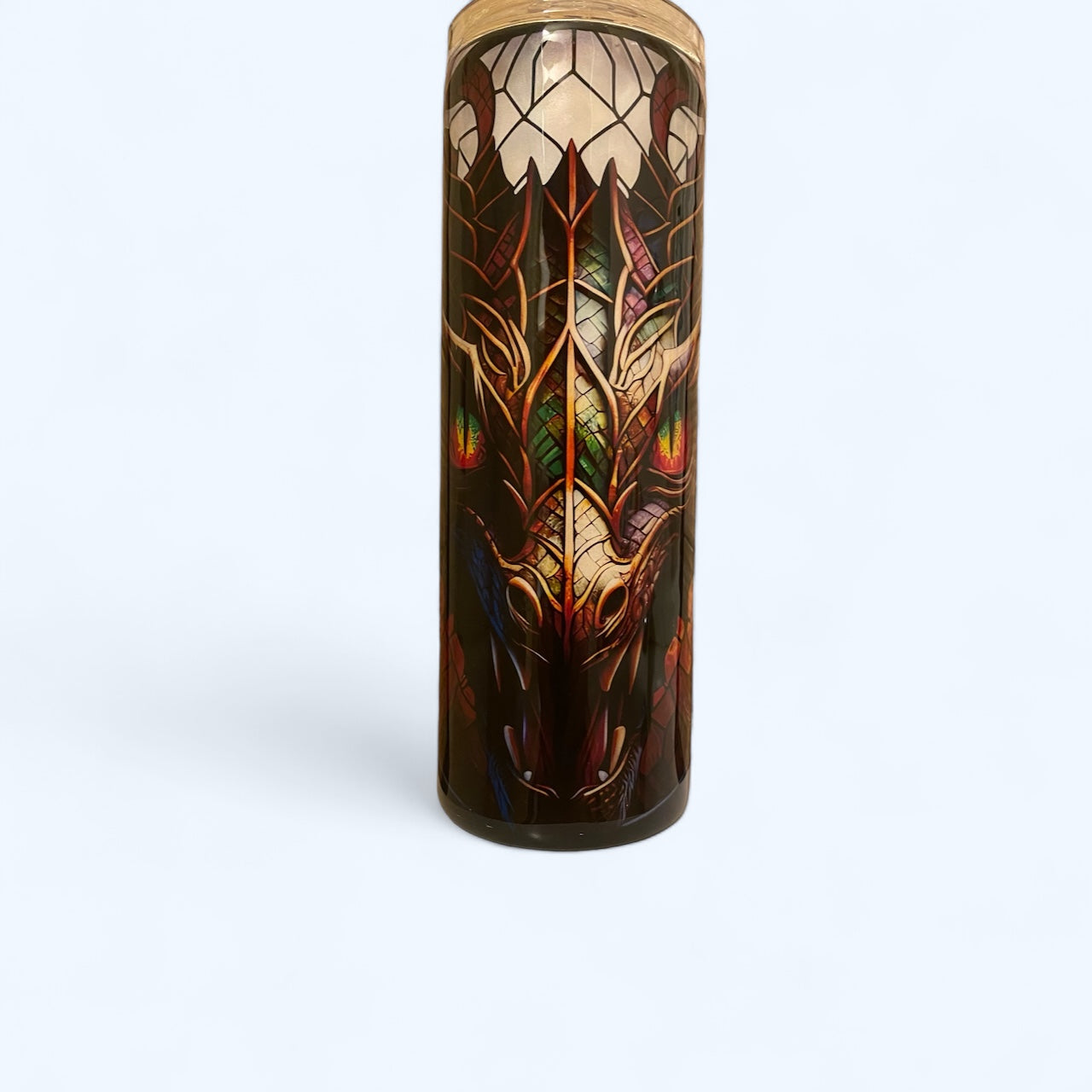 20 oz stained glass dragon tumbler