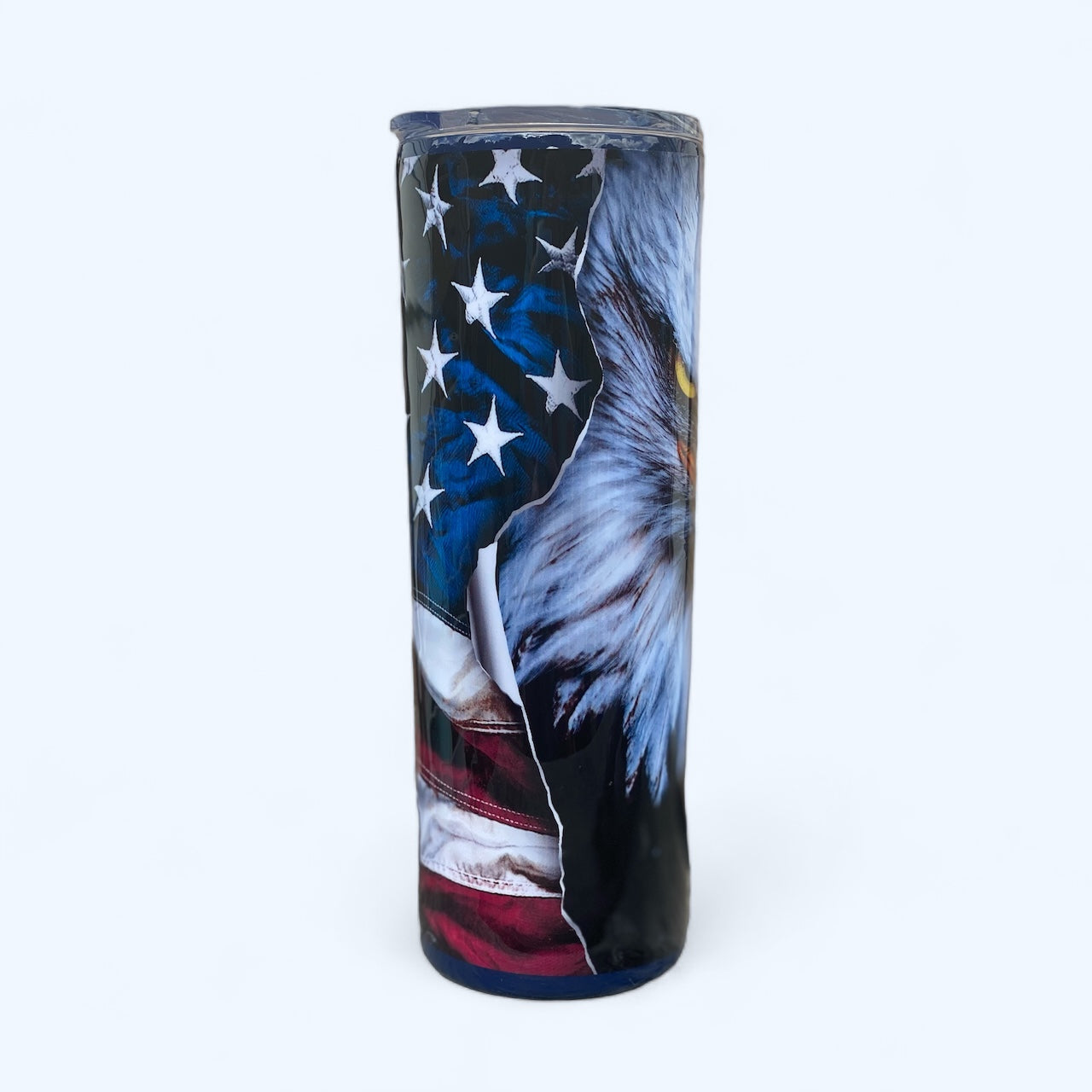 20 Oz American Eagle American flag tumbler