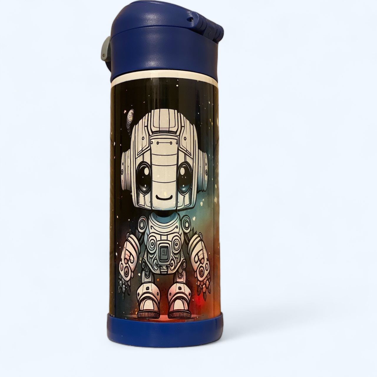 12oz Robot Water Bottle