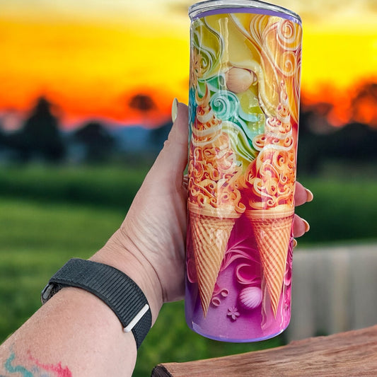 3D IceCream Cone 20oz