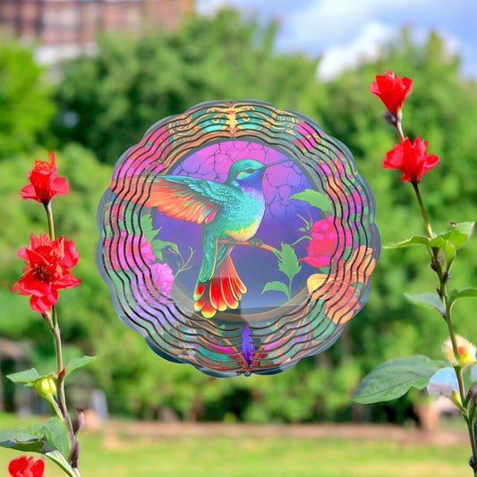 Hummingbird Wind Spinner 10 inch