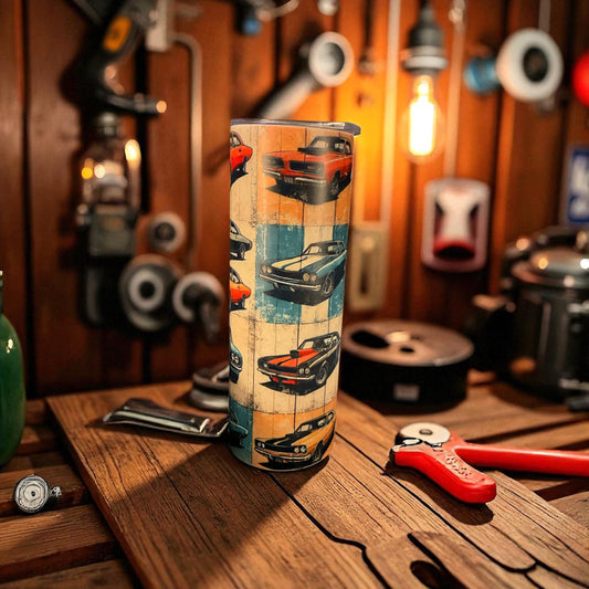 20 oz Muscle Car Tumbler