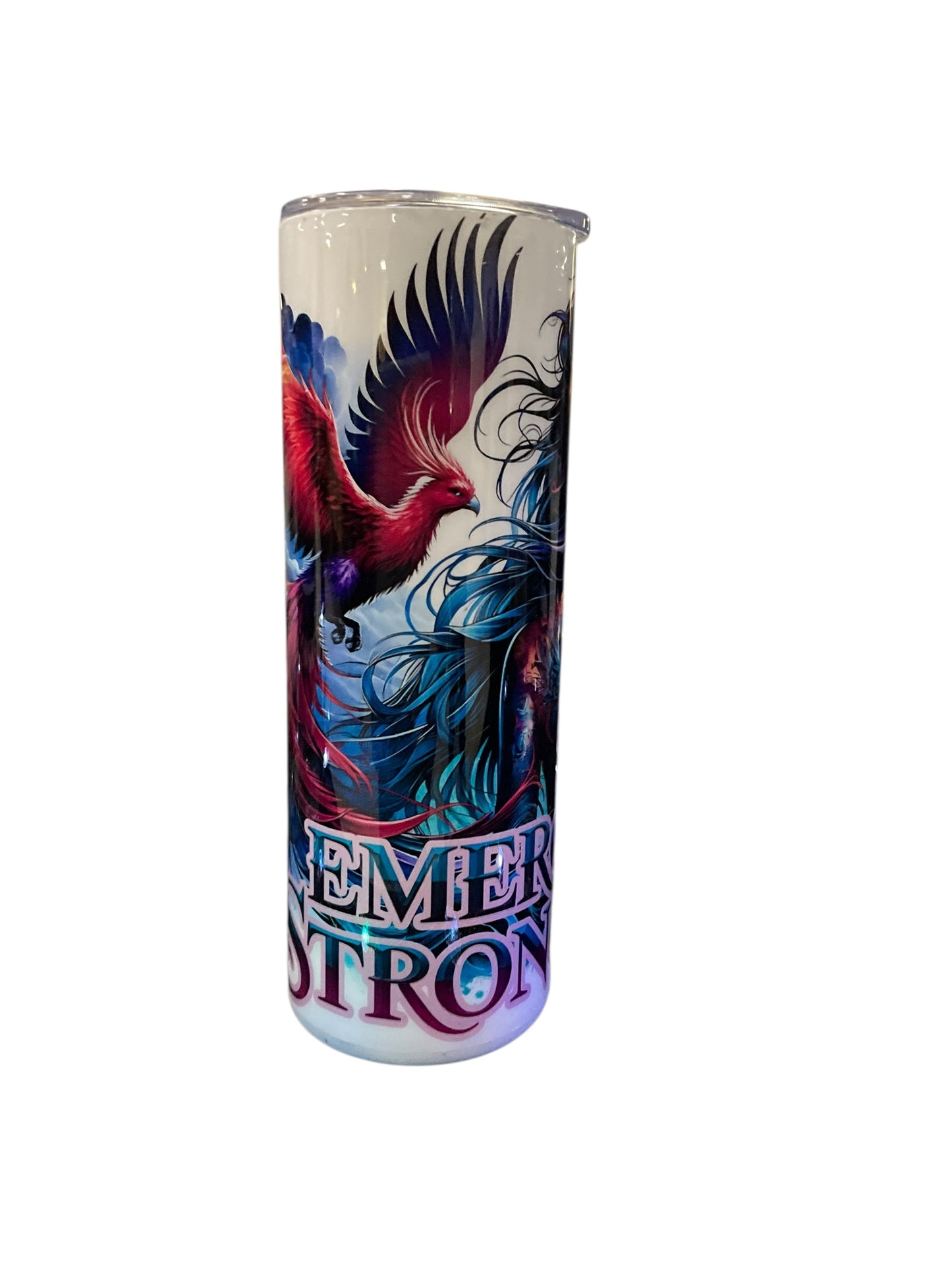 20oz Tattooed Emerge Stronger Tumbler