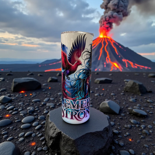 20oz Tattooed Emerge Stronger Tumbler