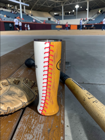 30oz Pilsner baseball tumbler