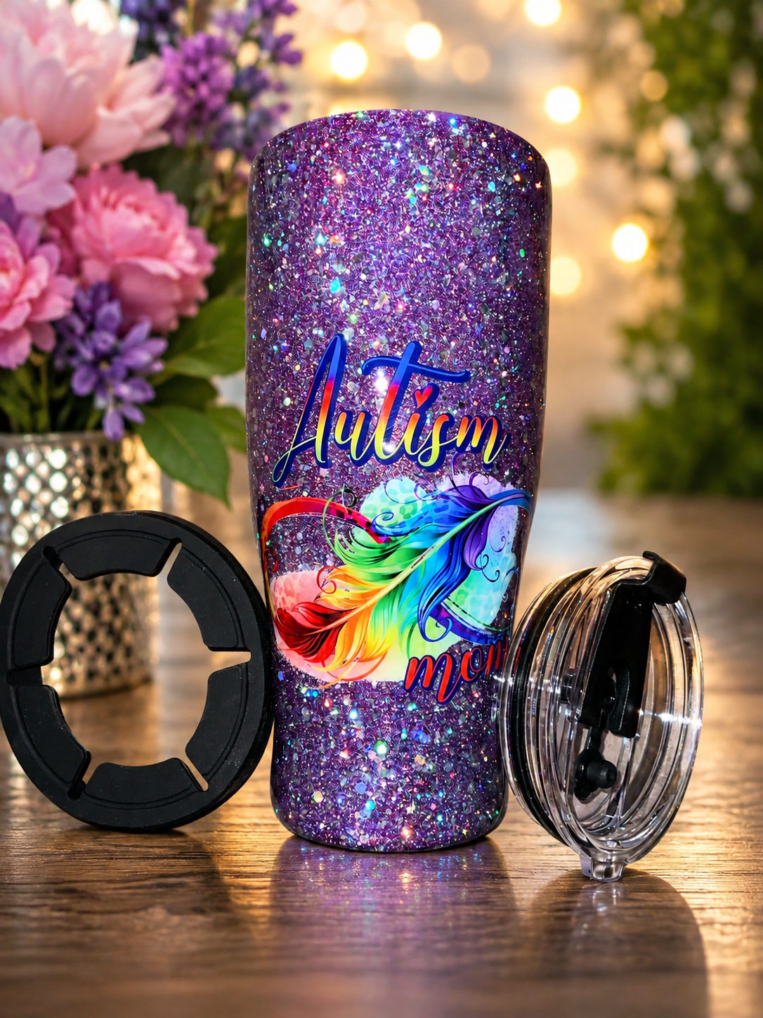 32 ounce autism mom 2 in 1 coffee caddy