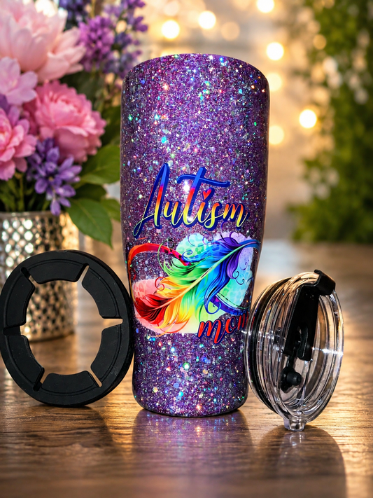 32 ounce autism mom 2 in 1 coffee caddy