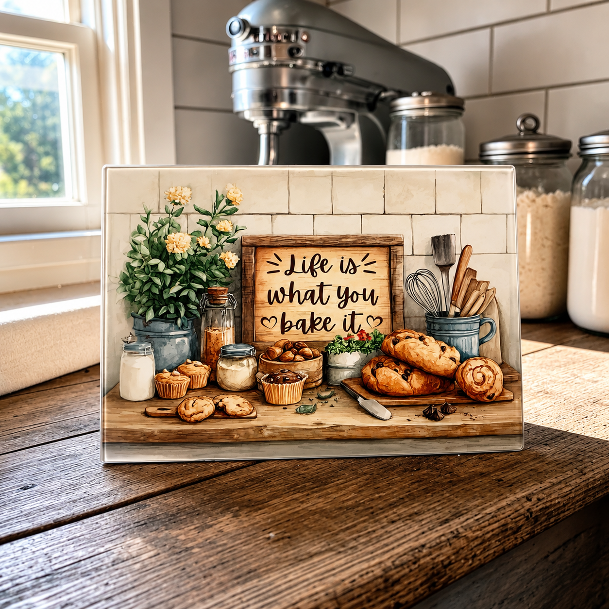 Life is what you bake it glass
