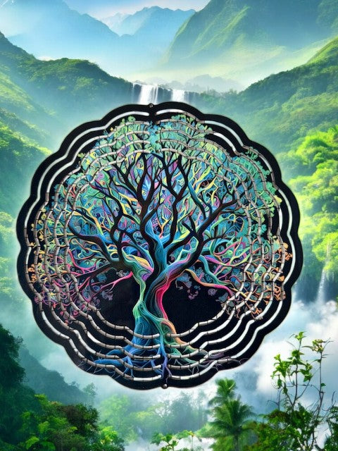 Tree of Life Wind Spinner 8 inch